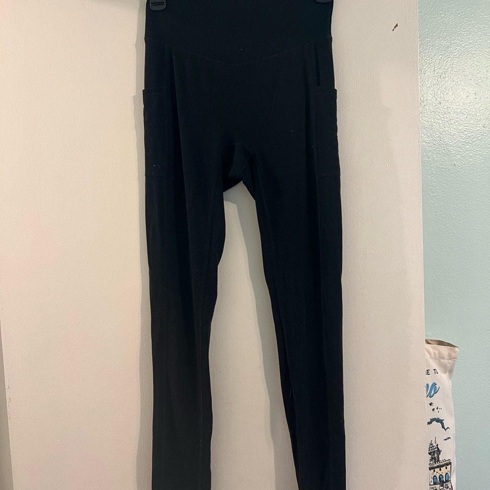Women's Black High-Waisted Leggings Non Toxic